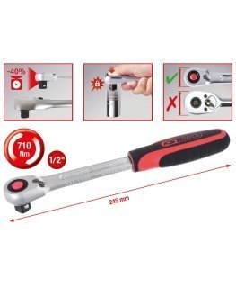 KS Tools 920.1290 Terkšlinis veržliaraktis Chromo-vanadžio plienas 72 vnt