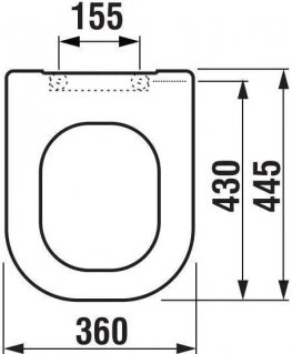 Jika Laufen OLYMP DEEP toilet lid hard