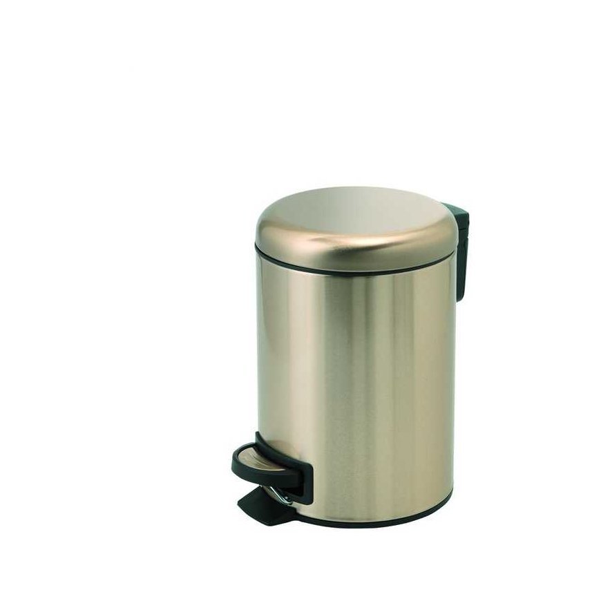 Trash can GEDY POTTY 320987, gold, 3 l