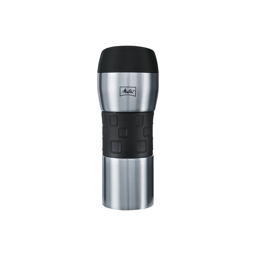 Melitta Thermo Mug termosas 0,35 L Juoda, Sidabras