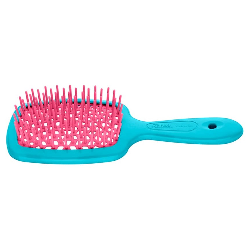 Janeke Small Superbrush small brush for clarifying hair Pink-Blue – 2