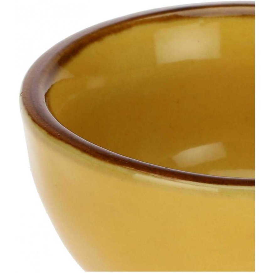 Rose&Tulipani Set of 6 round miseczek Concerto Ocra - Yellow, 7 cm – 3