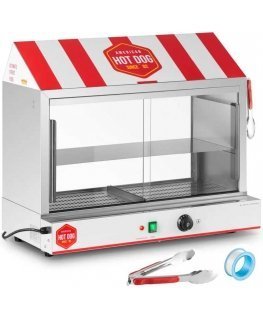Royal Catering Podgrzewacz witryna grzewcza do hot dogsów na 300 parówek 100 bułek 30 - 110 C 2400 W