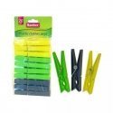 Plastic laundry hooks 20pcs green|yellow|grey Plastic laundry hooks 20pcs green|yellow|grey