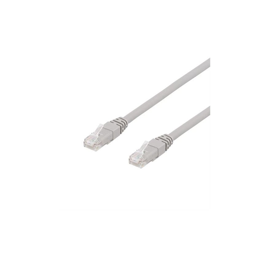 Deltaco TP-610AU networking cable Grey 10 m Cat6a U/UTP (UTP)
