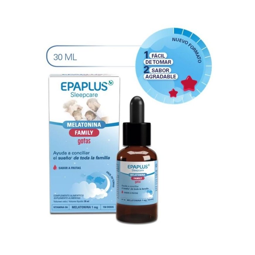 Epaplus Sleep Melatonin šeimos lašai 30ml