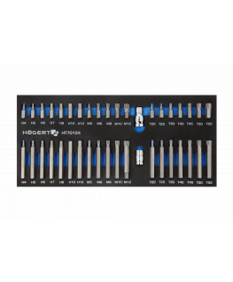 Set of twisting bits Hogert HT7G124 40 pcs.