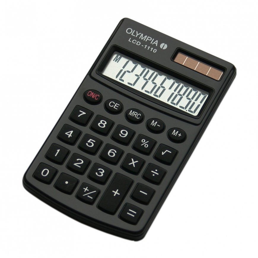 Olympia LCD 1110 kalkulaator Tasku Tavaline kalkulaator Must