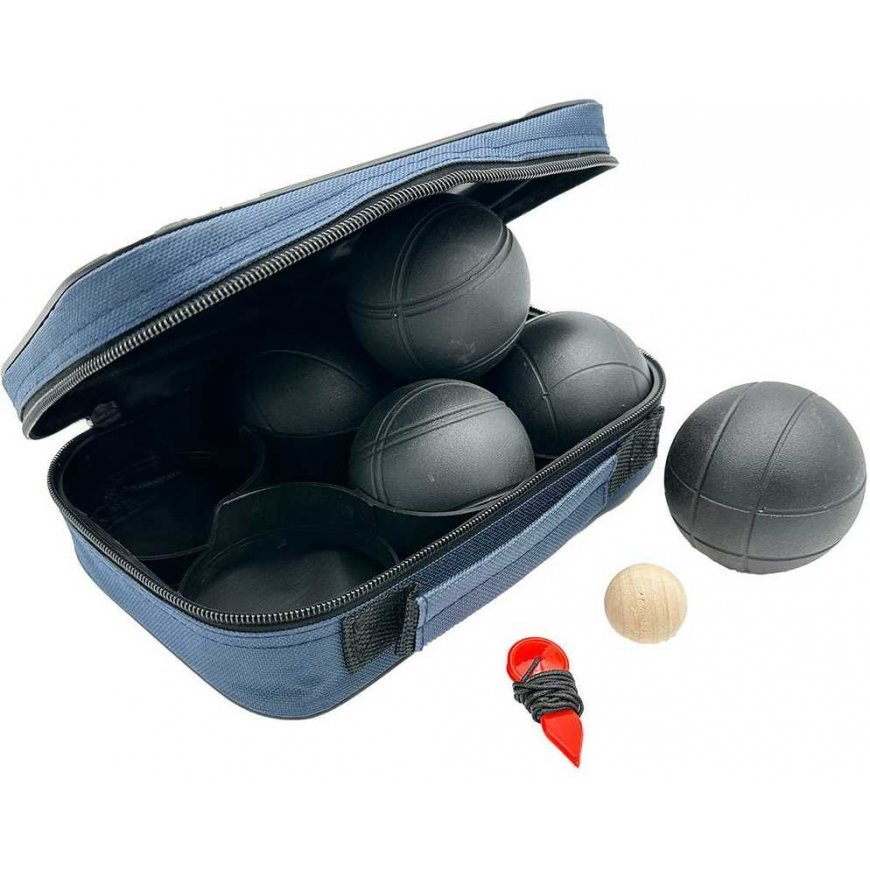 KULE DO GRY 6 SZT.BOULE PETANQUE Juoda POKROWIEC ENERO PRO