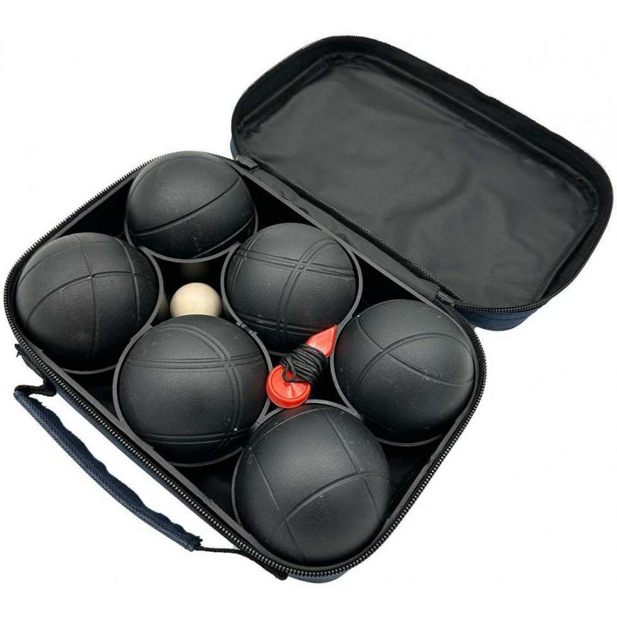 KULE DO GRY 6 SZT.BOULE PETANQUE Juoda POKROWIEC ENERO PRO – 2