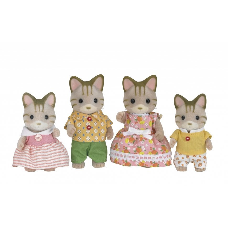 Sylvanian Families Striped Cat Family – 5