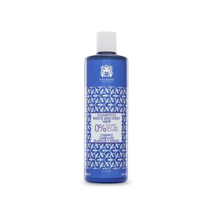 Valquer šampūnas baltiems ir žiliems plaukams 0% 400ml