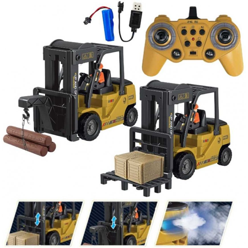 WOOPIE Remote Control Forklift 2in1 RC Crane - 1:24 Scale – 2