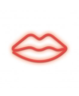 Forever Light Neon LED Light LIPS red Bat + USB FLNEO8 Šviečianti figūrėlė