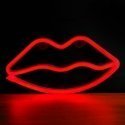 Forever Light Neon LED Light LIPS red Bat + USB FLNEO8 Koristevalohahmo Forever Light Neon LED Light LIPS red Bat + USB FLNEO8 Koristevalohahmo