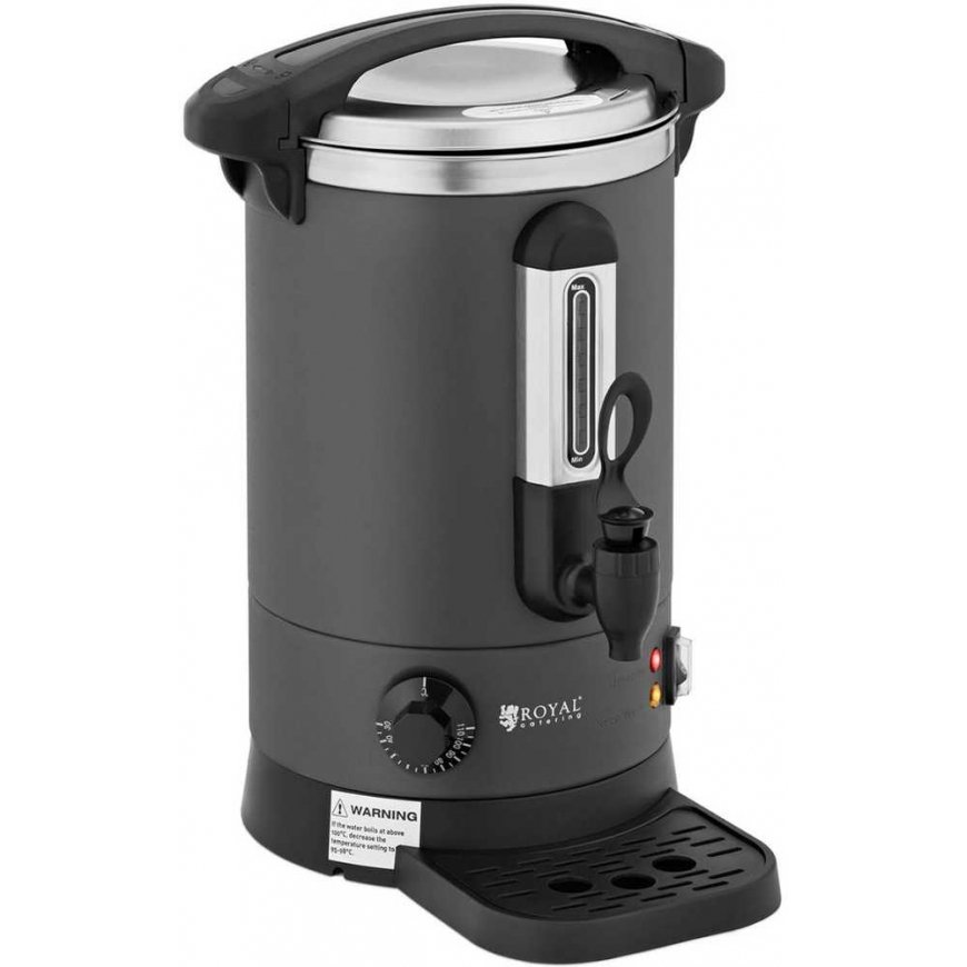 Royal Catering Warnik podgrzewacz do wody su podwójnymi ściankami i ociekaczem 6.1 L 1500 W pilka – 2