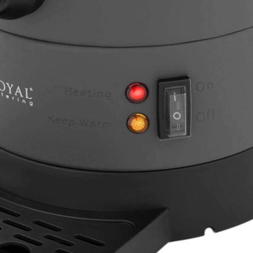Royal Catering Warnik podgrzewacz do wody su podwójnymi ściankami i ociekaczem 6.1 L 1500 W pilka – 5