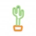 Forever Light Neon LED Light CACTUS orange green Bat + USB FLNEO2 Dekoratīvā gaismas figūra Forever Light Neon LED Light CACTUS orange green Bat + USB FLNEO2 Dekoratīvā gaismas figūra