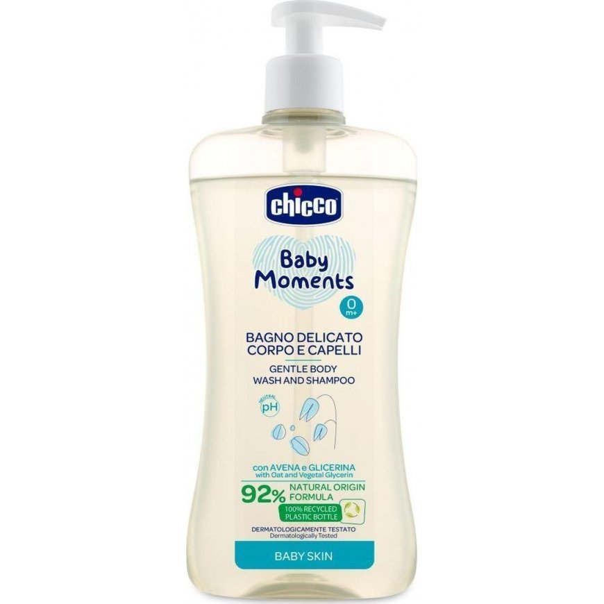 Chicco CHICCO-10594-BM Švelnus losjonas KŪNAI IR PLAUKAMS