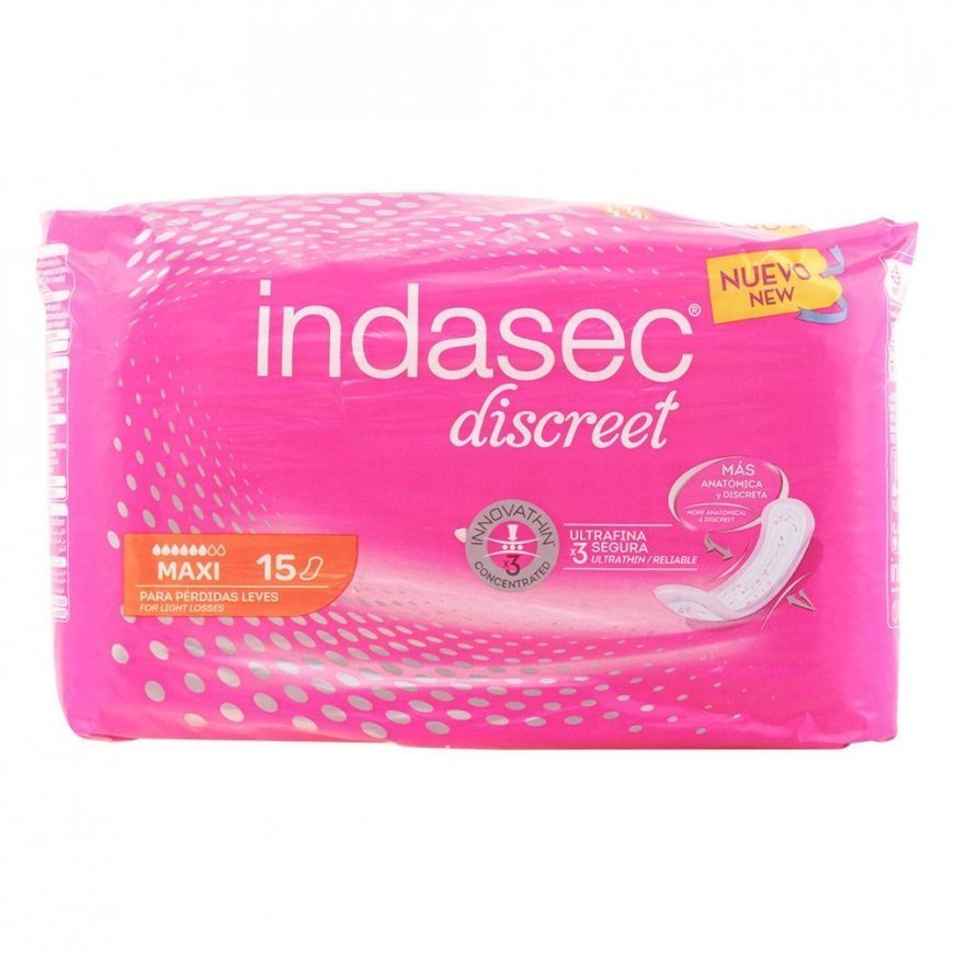 Indasec Compresses Incontinence Maxi 15 pcs