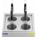 Royal Catering Makaronų virimo aparatas, makaronų viryklė su čiaupais, 4 krepšeliai, 2 x 6,5 l, 3000 W