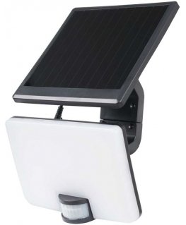 Orno SOLIS LED 10W, saulės prožektorius su PIR judesio jutikliu, 1200lm, IP54, 4000K, 3000 mAh, juodas