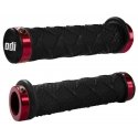 Vairo rankenėlės ODI X-Treme MTB Lock-On 130mm Bonus Pack Juodas/Raudona Vairo rankenėlės ODI X-Treme MTB Lock-On 130mm Bonus Pack Juodas/Raudona