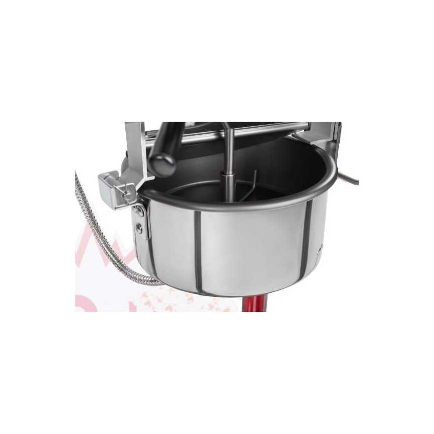 Royal Catering Mobile popcorn machine with trolley on wheels TEFLON 1600W – 4