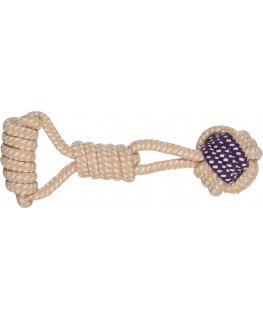 Trixie Dog toy rope ball with handle 6/23 cm