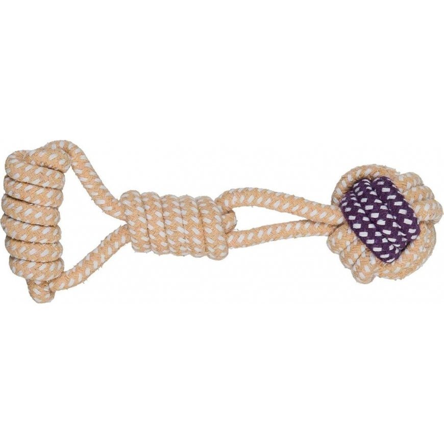 Trixie Dog toy rope ball with handle 6/23 cm