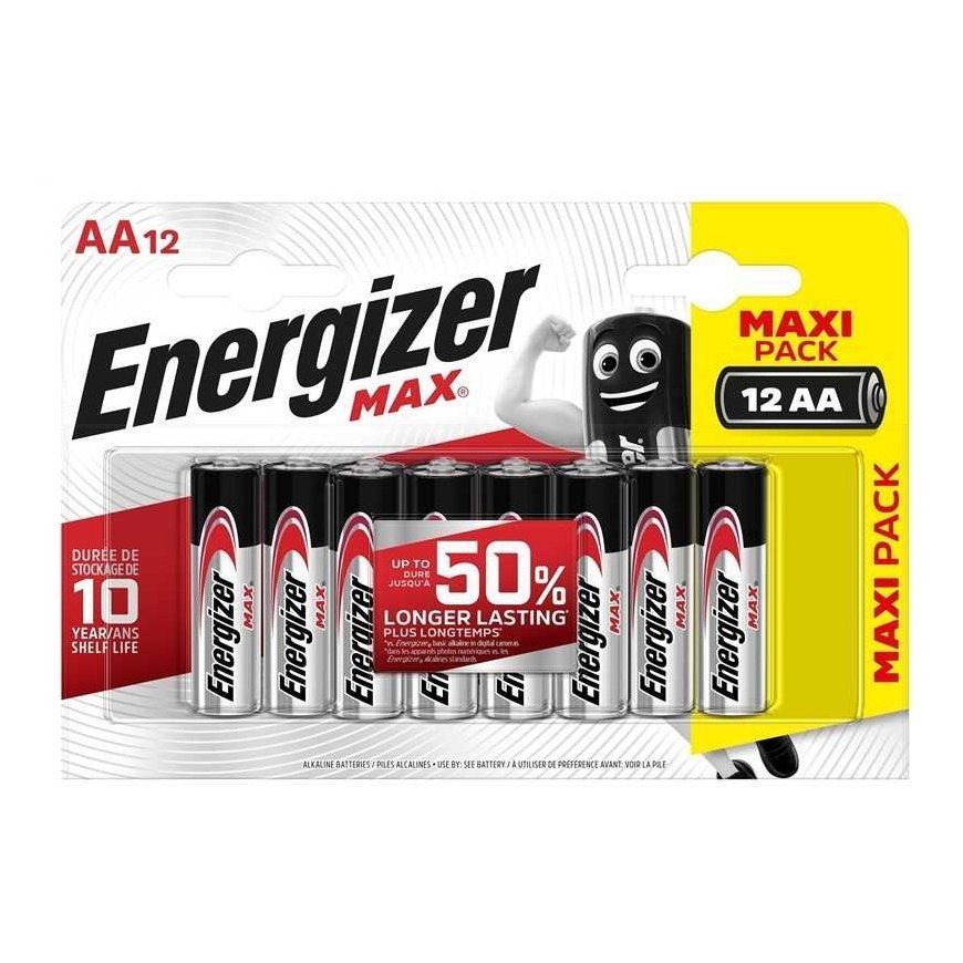 Elementai ENERGIZER MAX AA/LR06, 1.5V, 12vnt.