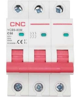 CNC Automatic switch, 3P, 50A, class C, 6kA