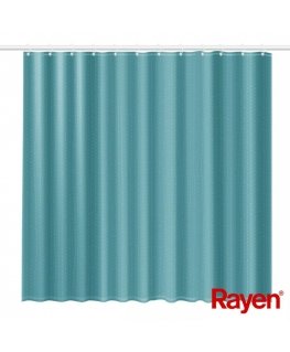 Shower curtain 180x200cm light blue, polyester