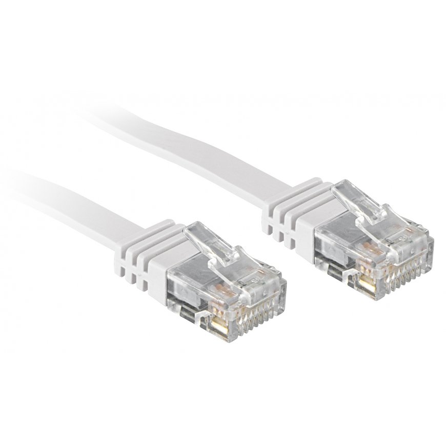 Lindy 2m Cat.6 tinklo kabelis Balta Cat6