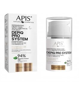Apis Depiq Pro System depigmentująca kremo-maska na noc su α-arbutyną 1% 50ml