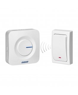 Orno ONDO AC battery-free wireless doorbell, white