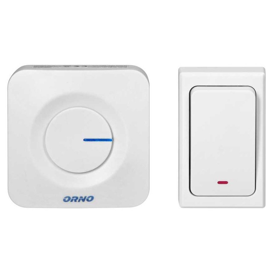Orno ONDO AC be baterijų bevielis durų skambutis, baltas – 4