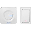 Orno ONDO AC battery-free wireless doorbell, white Orno ONDO AC battery-free wireless doorbell, white