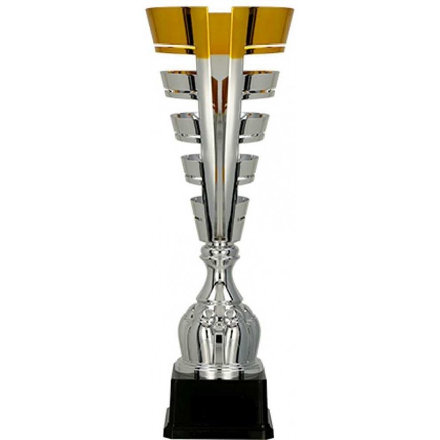 Detal Puchar metalowy sidabrinė ir - auksinė – 2