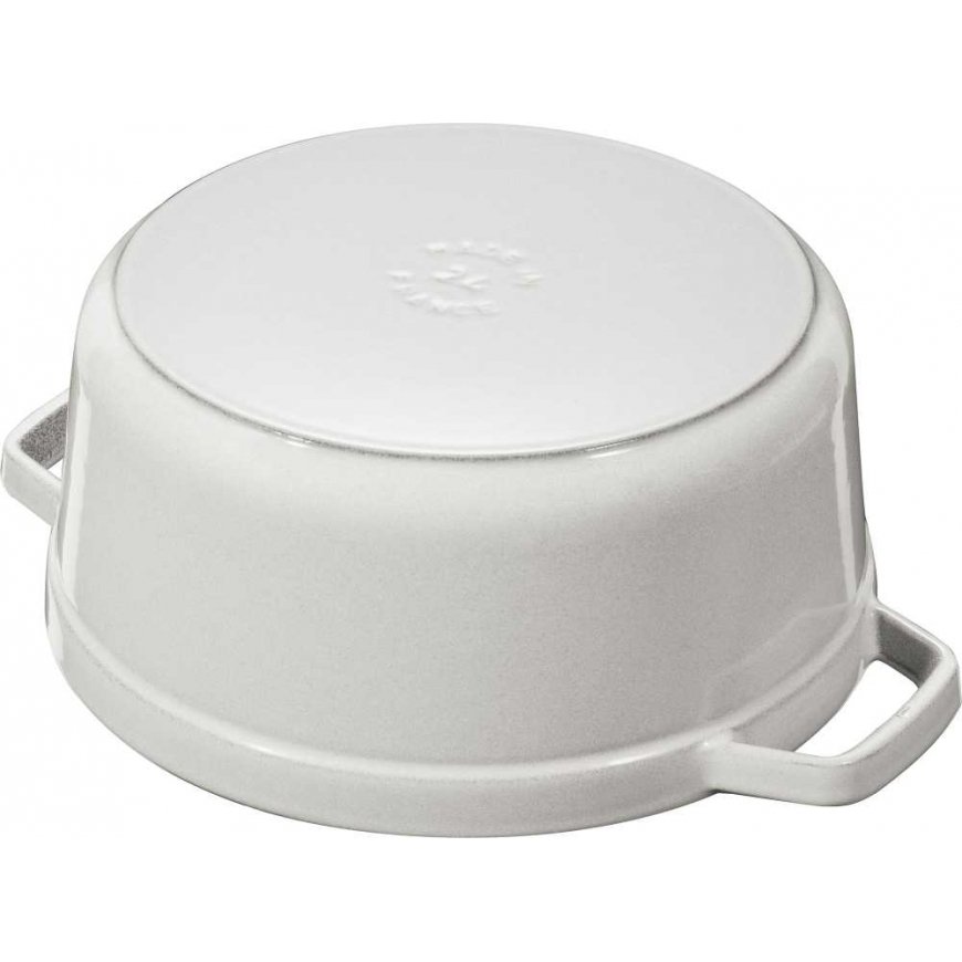 Puodas żeliwny apvalus Staub - 2.2 ltr, Balta trufla – 4