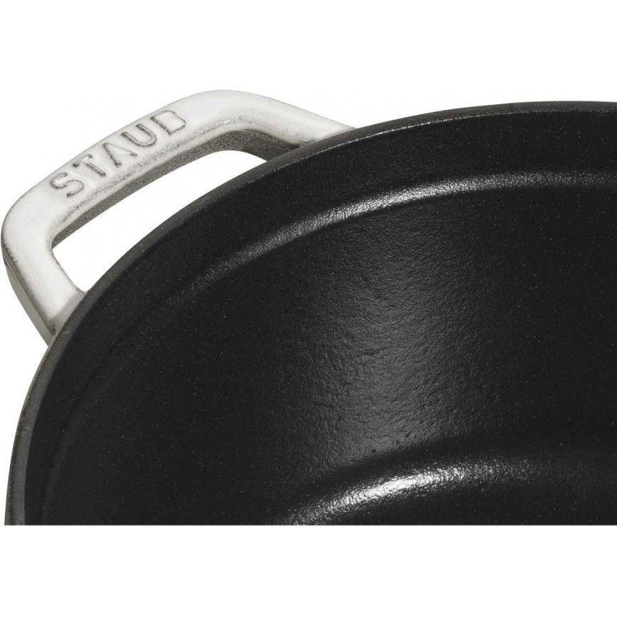 Pot żeliwny round Staub - 2.2 ltr, White truffle – 5
