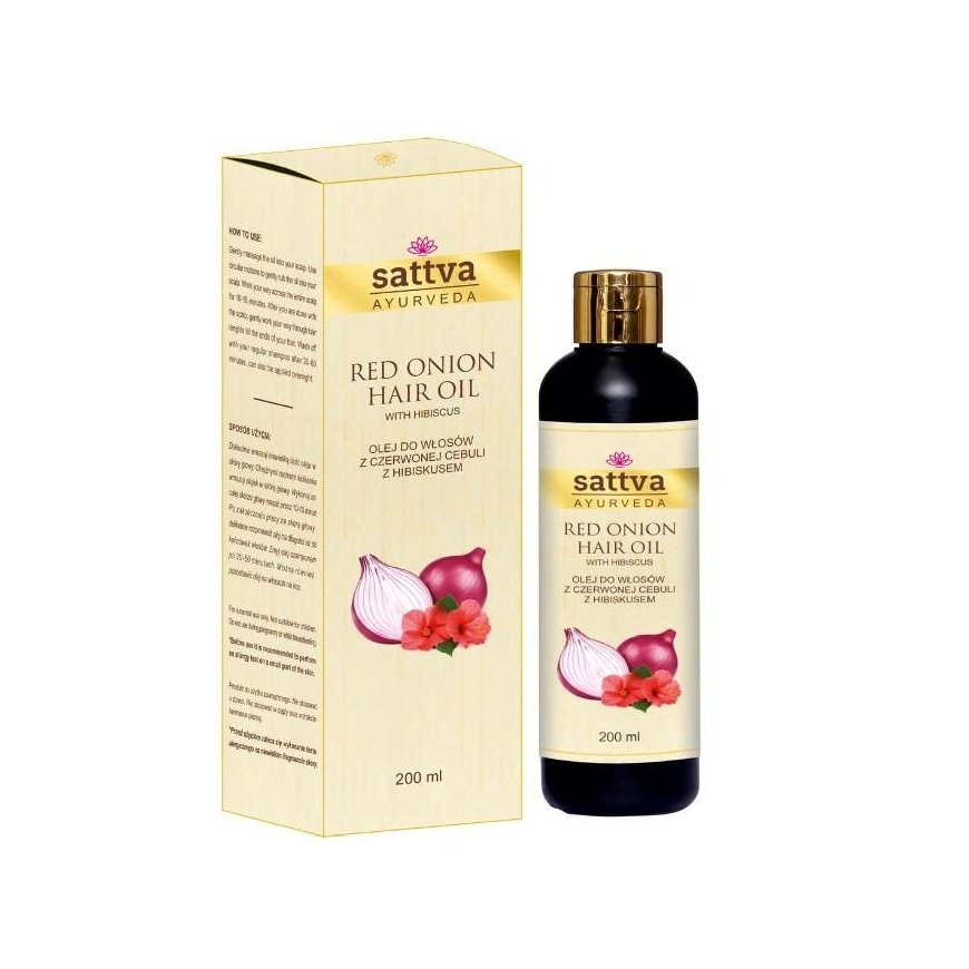 Red onion oil for hair Red Onion, Sattva Ayurveda, 200ml
