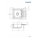Sink Deante Zorba ZQZ_A11A, granite Sink Deante Zorba ZQZ_A11A, granite