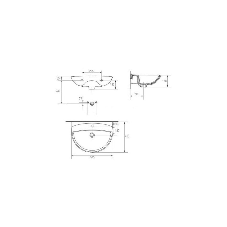 Praustuvas Mito Red, 60 cm – 3