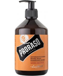 Proraso Wood & Spice Beard Prausiklis Barzdos šampūnas, 500 ml