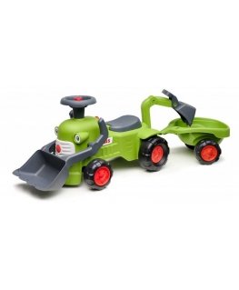 FALK Claas walk-behind tractor with trailer, loader and bucket