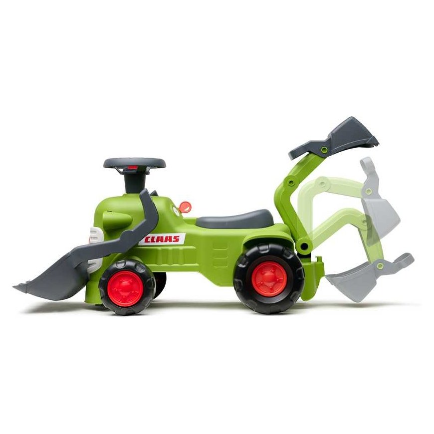 FALK Claas walk-behind tractor with trailer, loader and bucket – 3