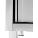 Royal Catering Zlew basen gastronomiczny dwukomorowy su szafką su drzwiami przesuwnymi 160 x 60 x 95 cm Royal Catering Zlew basen gastronomiczny dwukomorowy su szafką su drzwiami przesuwnymi 160 x 60 x 95 cm