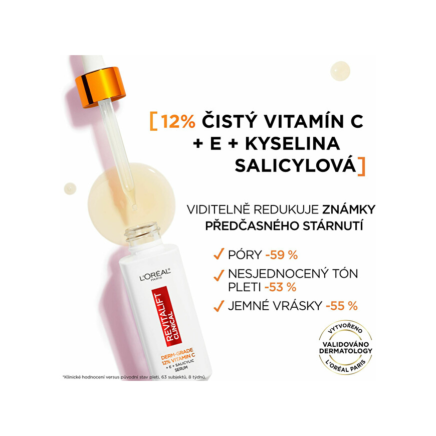 L'Oréal Paris Revitalift Clinical Pure 12% Vitamin C Skin Serum moterims, 30 ml – 2