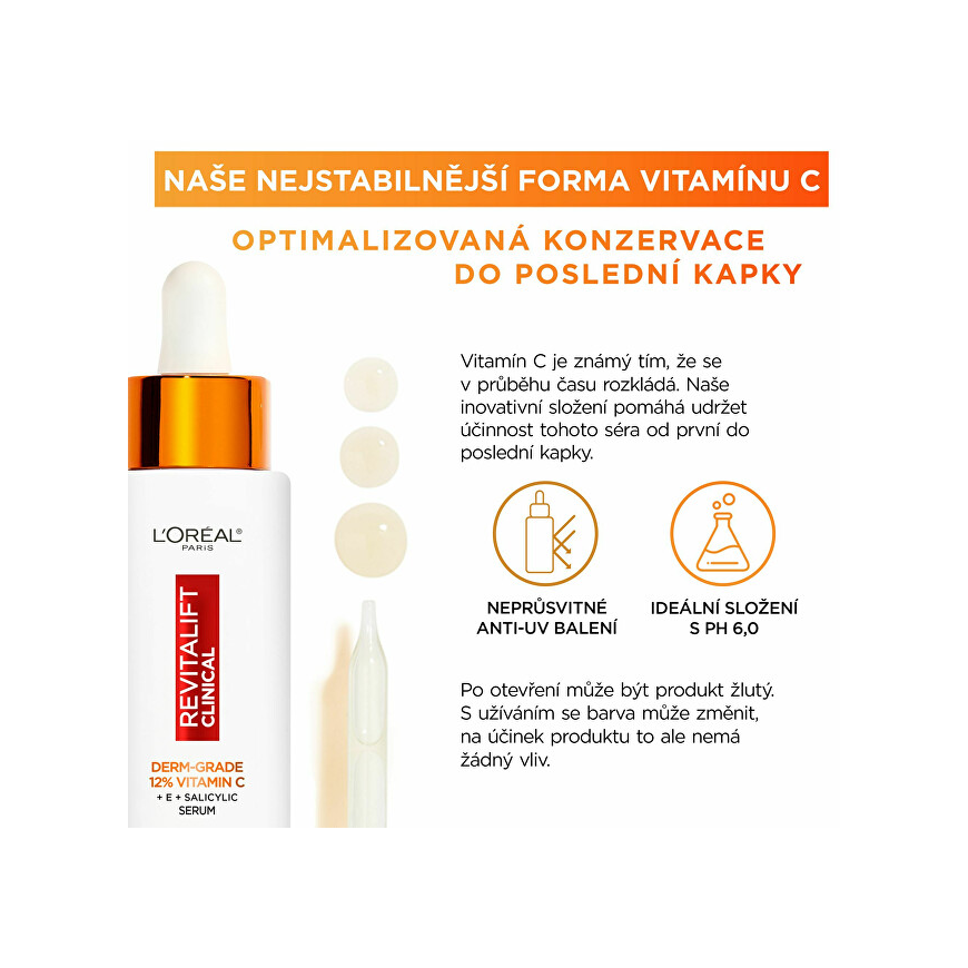 L'Oréal Paris Revitalift Clinical Pure 12% Vitamin C Skin Serum moterims, 30 ml – 5